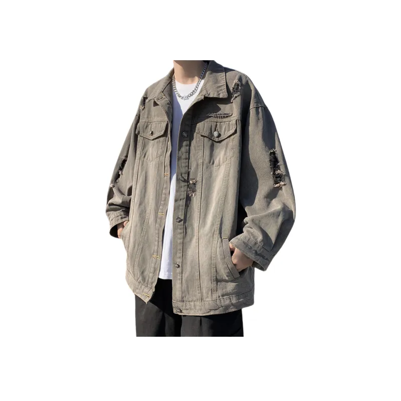 Roubini Denim Jacket Unisex Gray-0