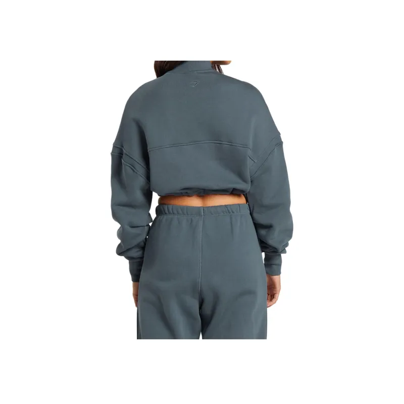 GYMSHARK Crop Tops Women's Titanium Blue-1