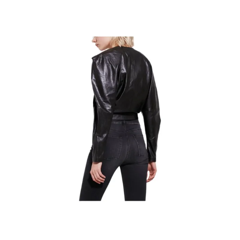 IRO NIGHT Leather Jacket Women's Black-1