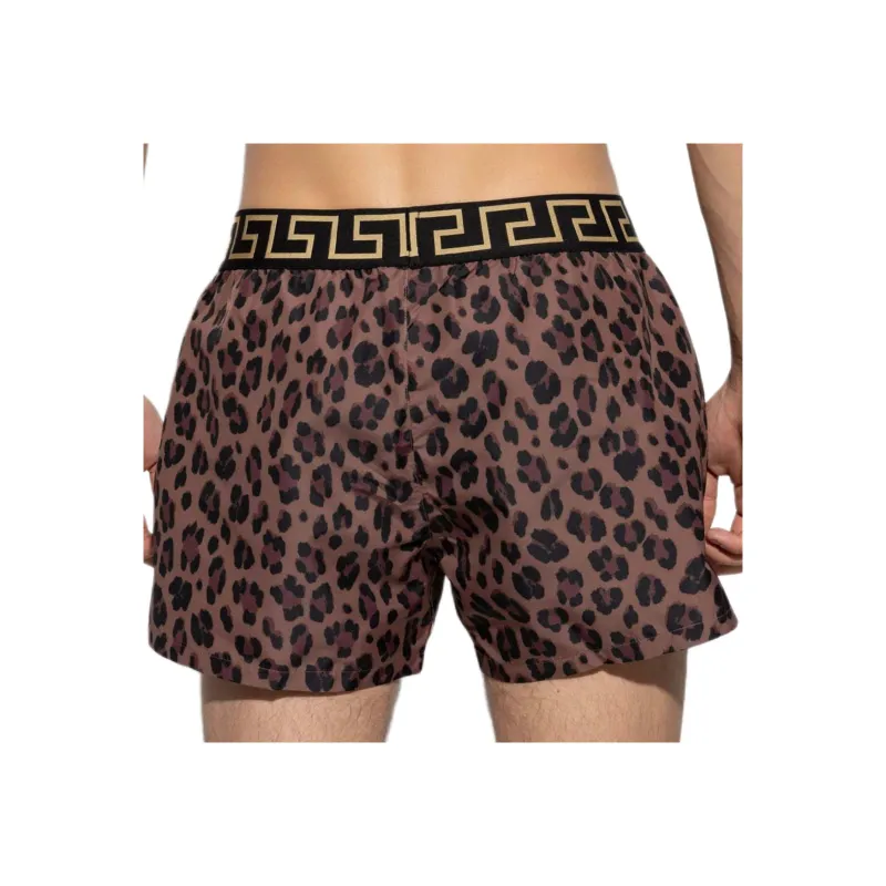 VERSACE Leopard Printed Swim Shorts-2