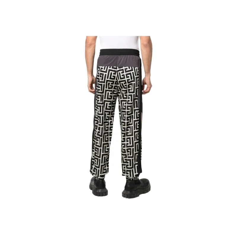 BALMAIN Colour blocked Monogram Track Pants-2