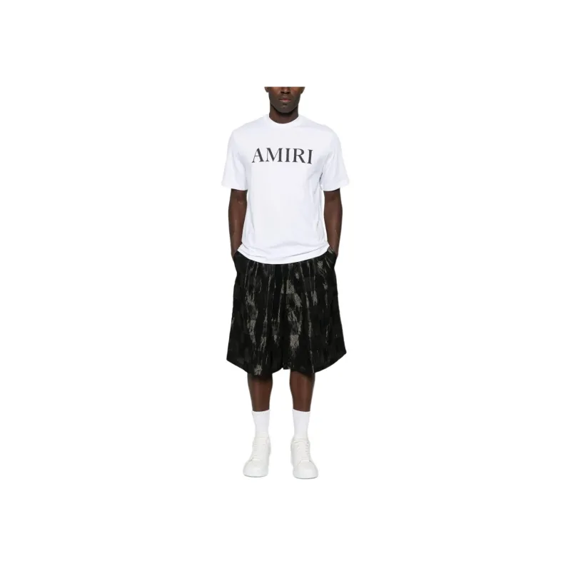 AMIRI Logo Printed Crewneck T Shirt-2