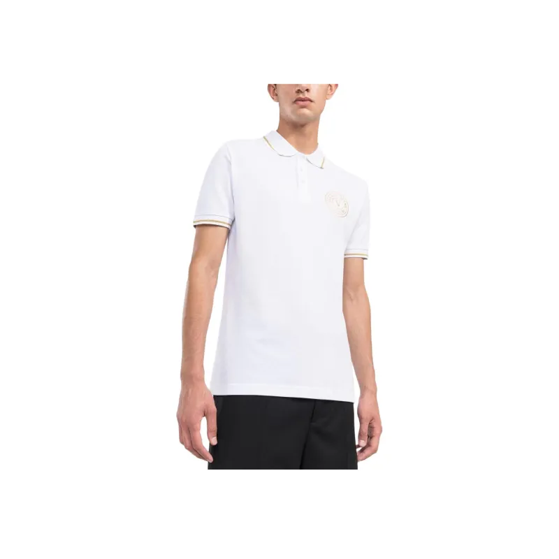 VERSACE JEANS COUTURE Polo Shirts Men White-3