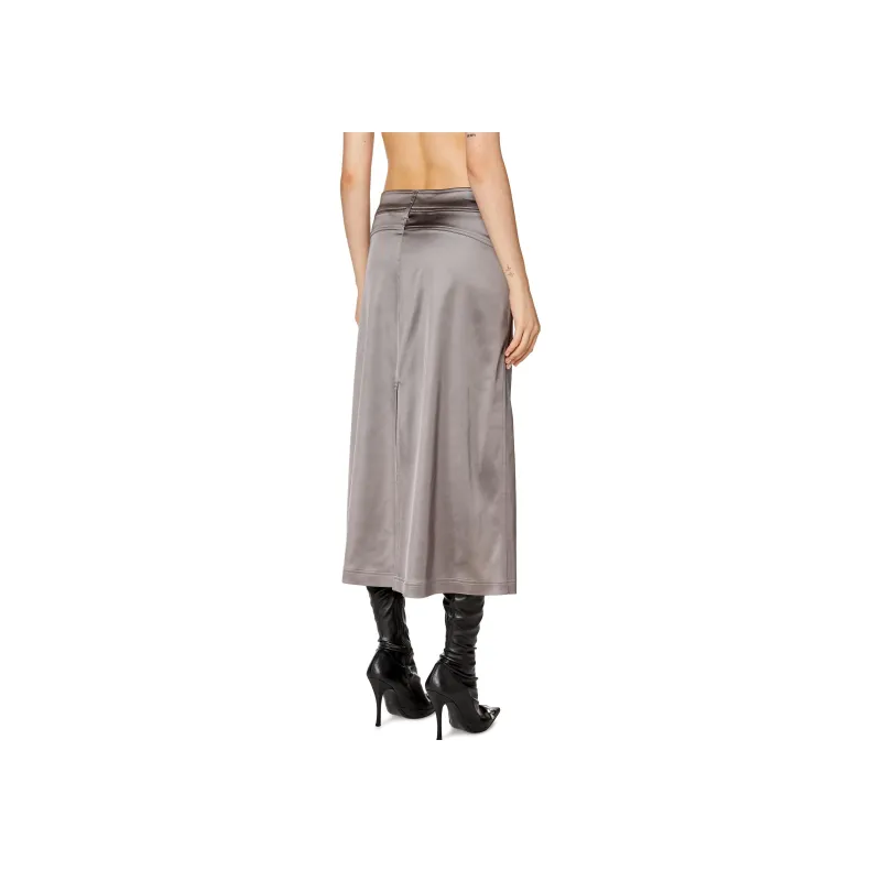 DIESEL Casual Long Skirts Women's Gray-1