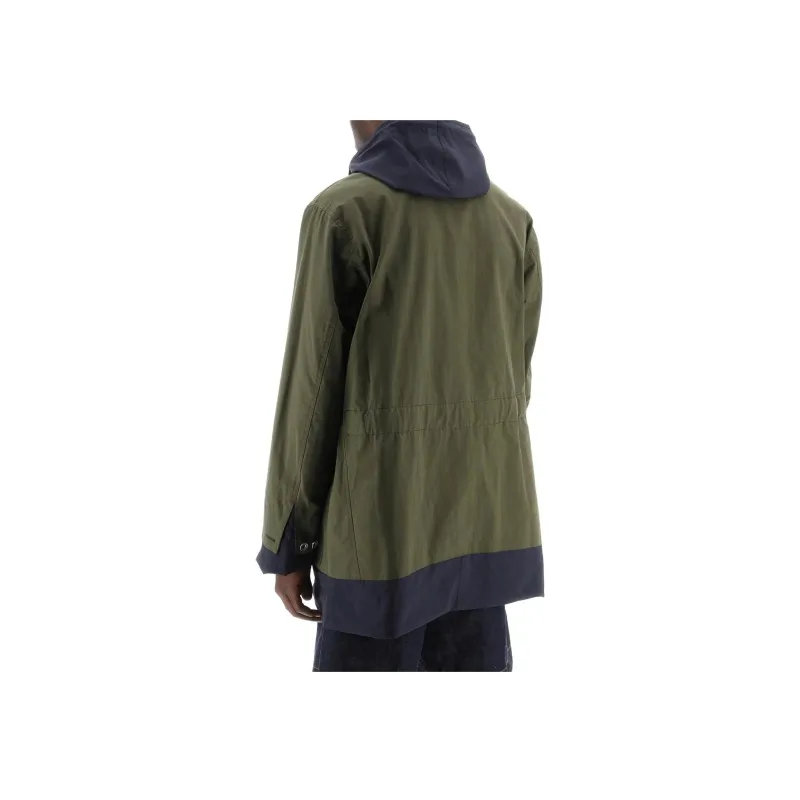 Sacai Single Breasted Layered Coat-1
