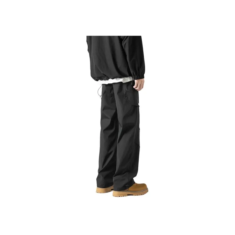 D&W Casual Pants Unisex Black-3