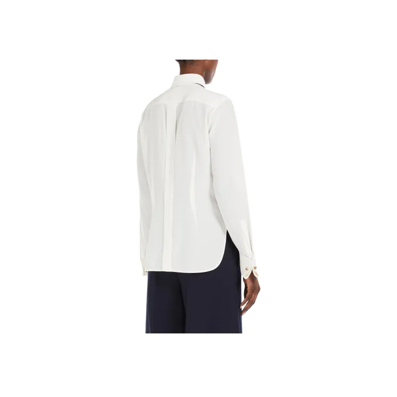MaxMara Apollo Ribbon Detailed Long Sleeved Shirt-2