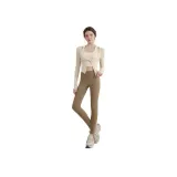 White Top+Gray Coffee Pants
