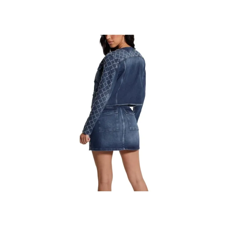 GUESS FW23 Jackets Coats Women's Blue-2
