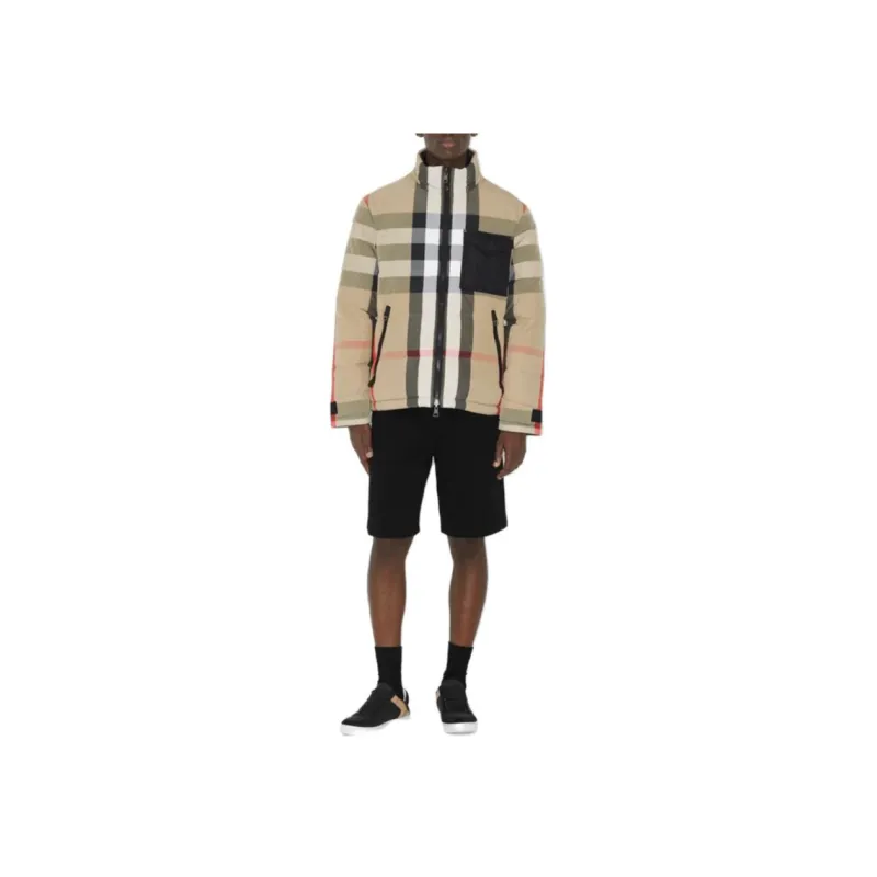 Burberry Reversible Check Puffer Jacket - POIZON