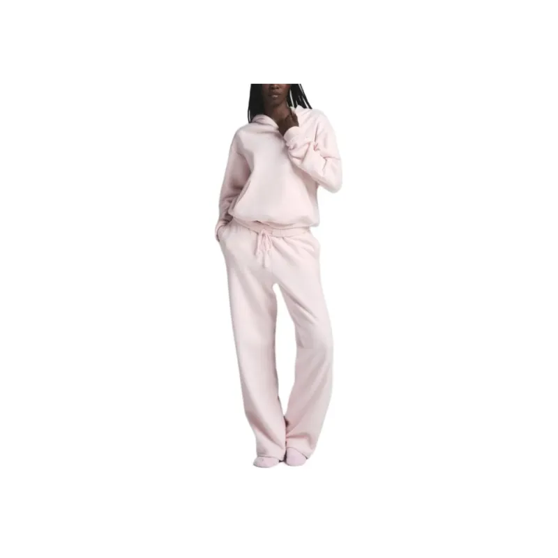 SKIMS COTTON FLEECE CLASSIC HOODIE Sweatshirt Women's BARELY PINK/Light Pink-1