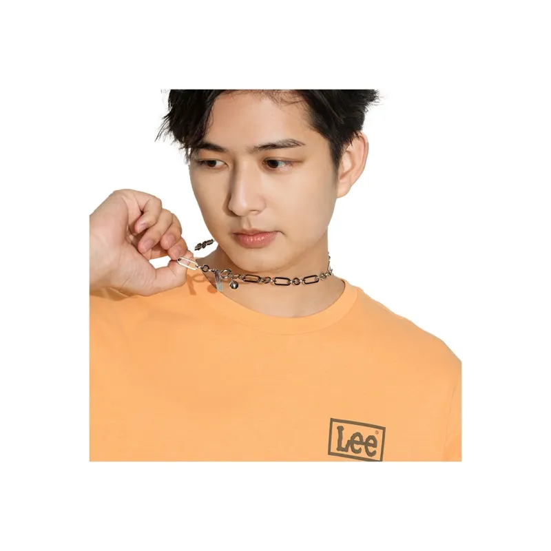 Lee FW22 Straight T Shirt Men's Salmon-5