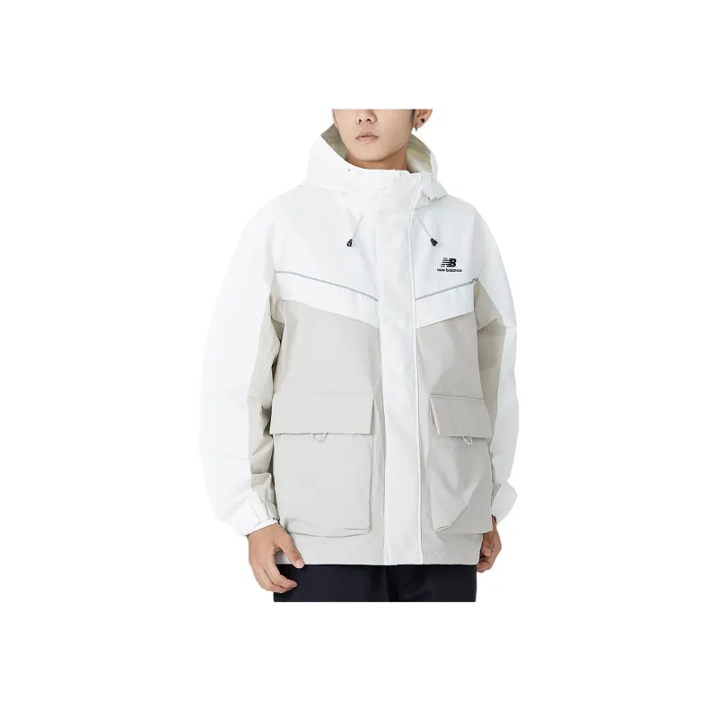 New Balance Windproof Woven Hooded Jacket Khaki-3