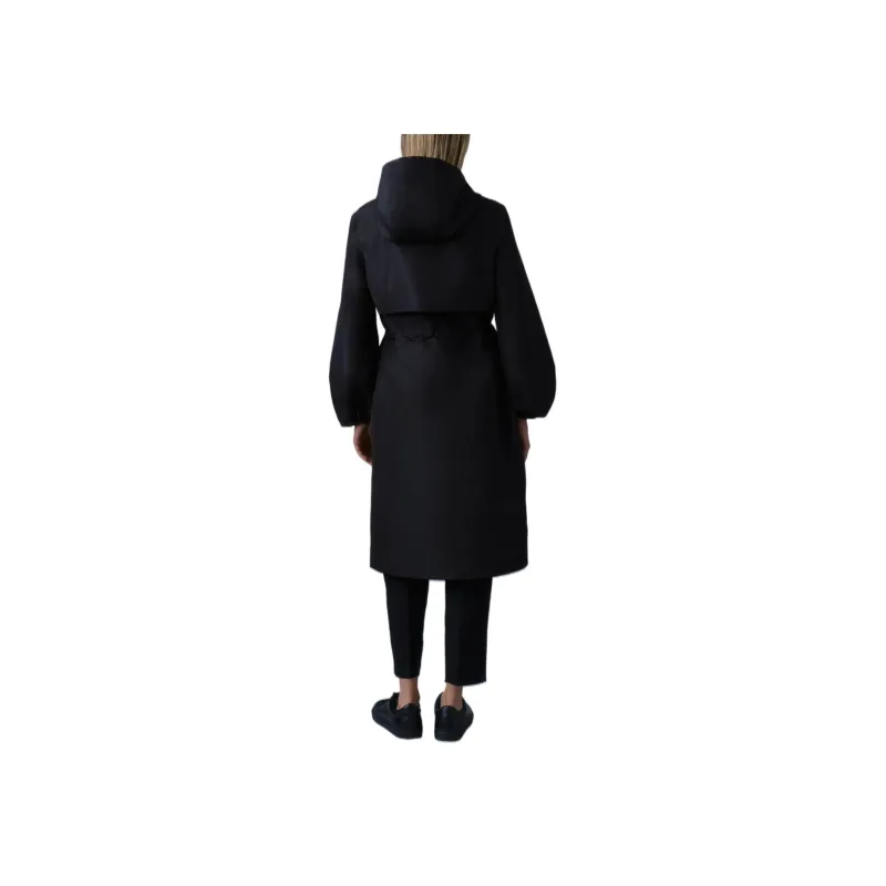 MACKAGE Trench Coat Unisex Black-2