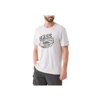 DECATHLON Black Bass T Shirt Men's Zinc Gray