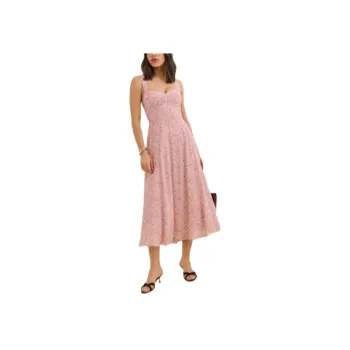 REFORMATION Sleeveless Dress Women's Pink Print