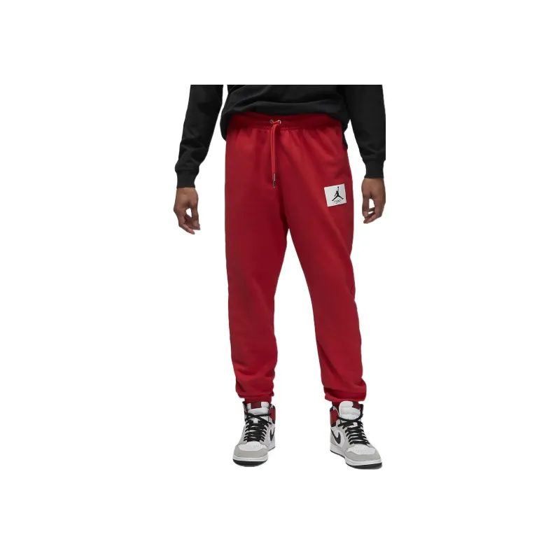 Jordan Knitted Sports Pants Men's Red-2
