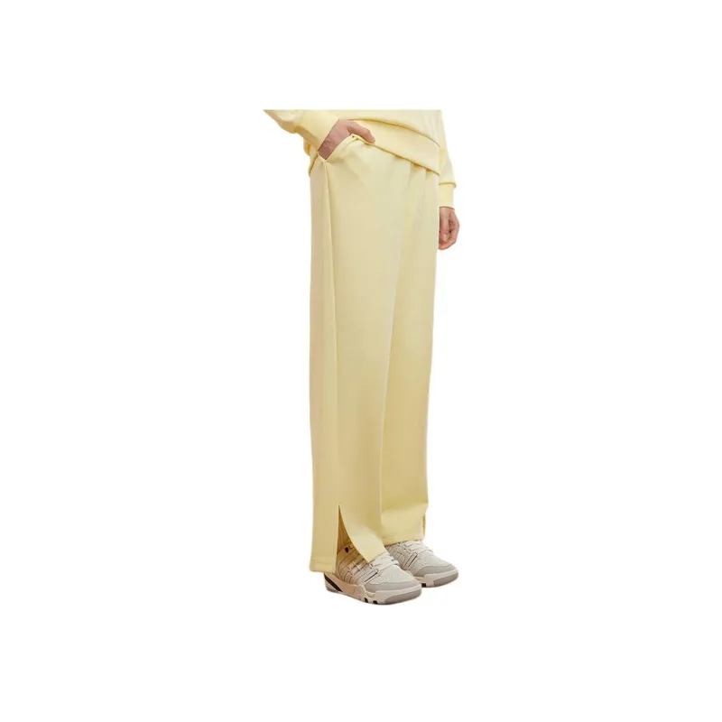 KSWISS Knitted Sweatpants Women's Lemon Yellow-1