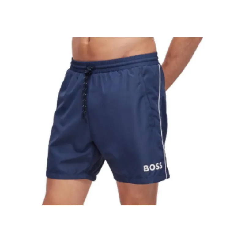 HUGO BOSS Logo-print Detail Swim Shorts-3