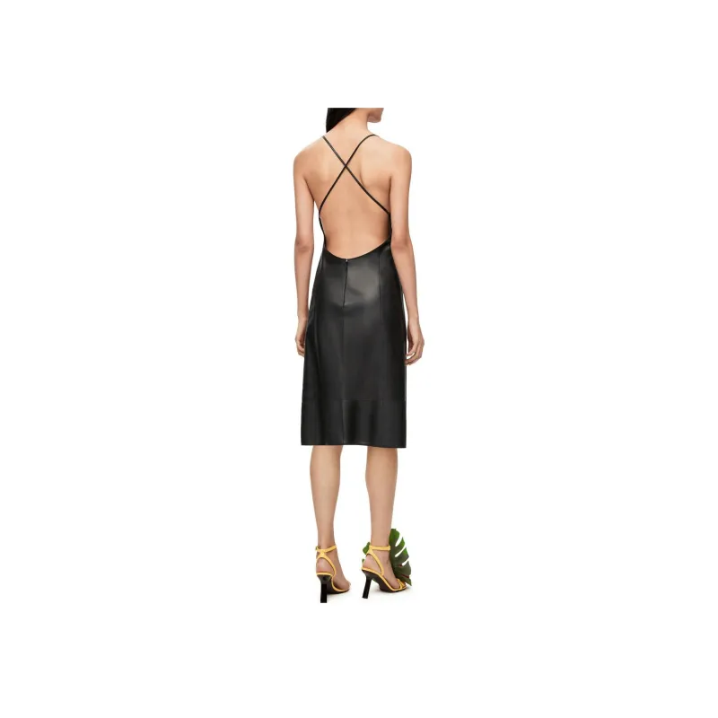 LOEWE Anagram V Neck Strappy Dress-4