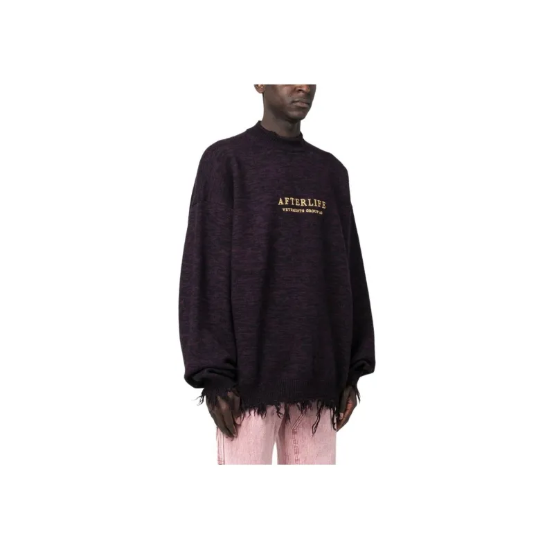 Vetements Distressed Logo print Sweatshirt-3