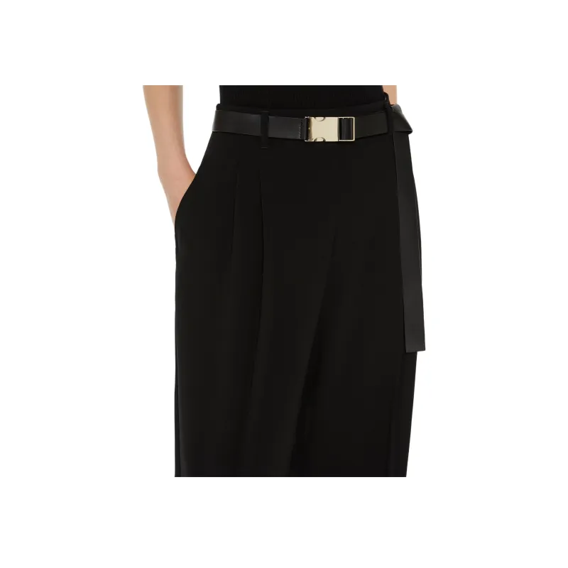 MaxMara Studio Casual Pants Women's Black-4
