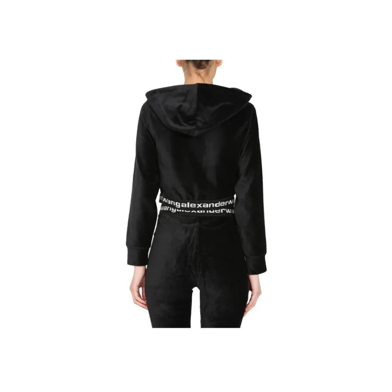 alexander wang Long-sleeve Hoodie In Stretch Corduroy-5