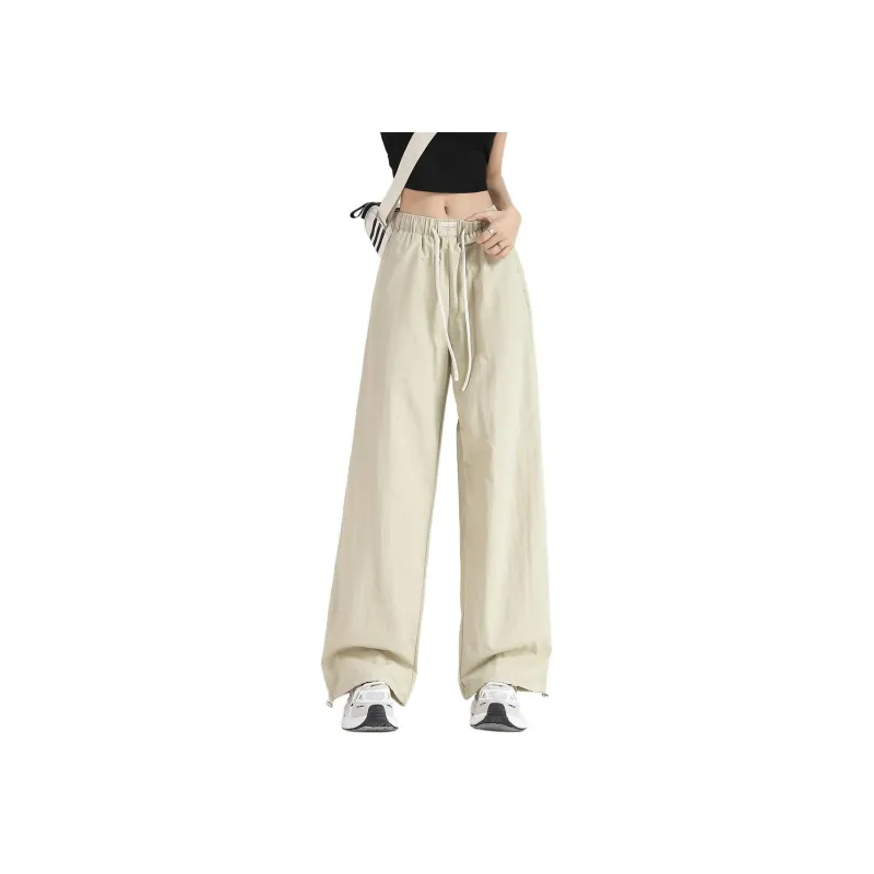 Tonlion Casual Pants Women's Gray Pea Green-15