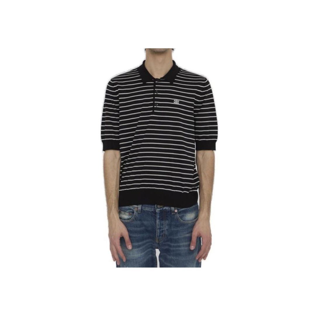 Celine polo tshirt セリーヌ ポロシャツ CELINE - CELINE 「トリオンフ」シグネチャー付きクラシックポロ