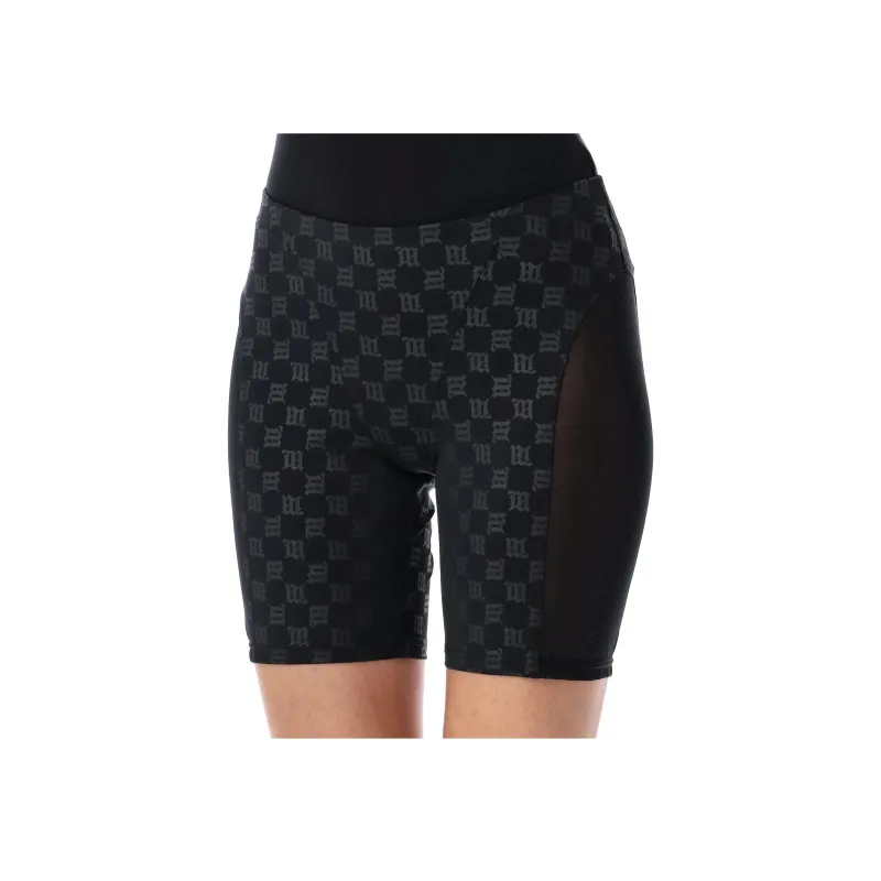 Misbhv Monogram print Biker Shorts-0