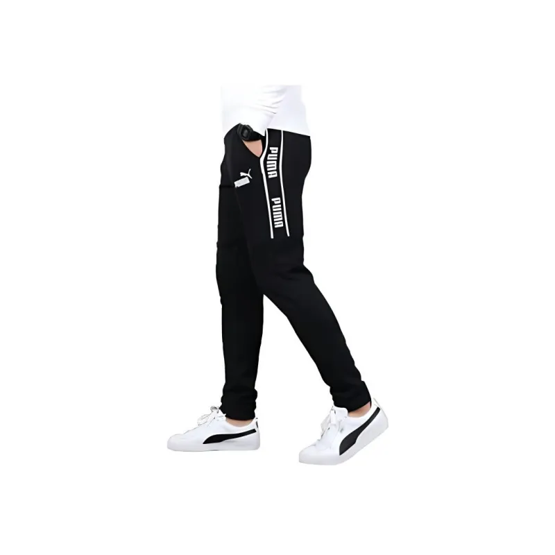 PUMA Casual Pants Men Black-4