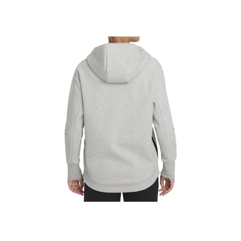 Nike Women's Tech Fleece Hoodie Dark Grey Heather/Black-1