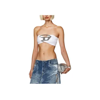 DIESEL Women's Strapless Top White