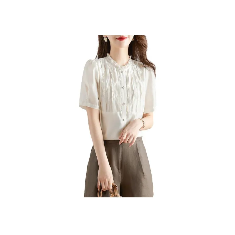 Like The Age Of Water Shirt Women's Beige-0