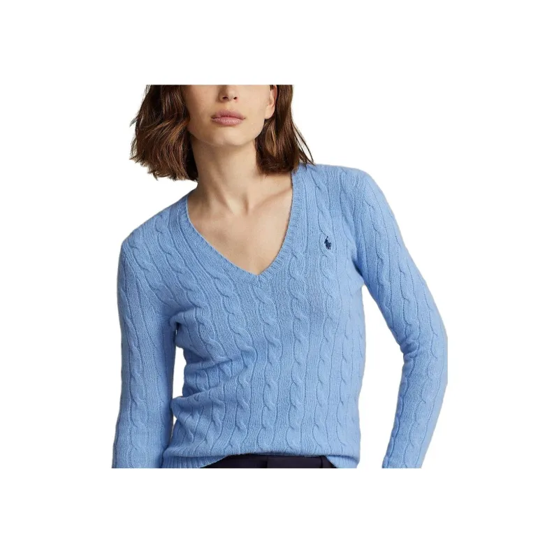 Polo Ralph Lauren Cable Knit V Neck Jumper-3
