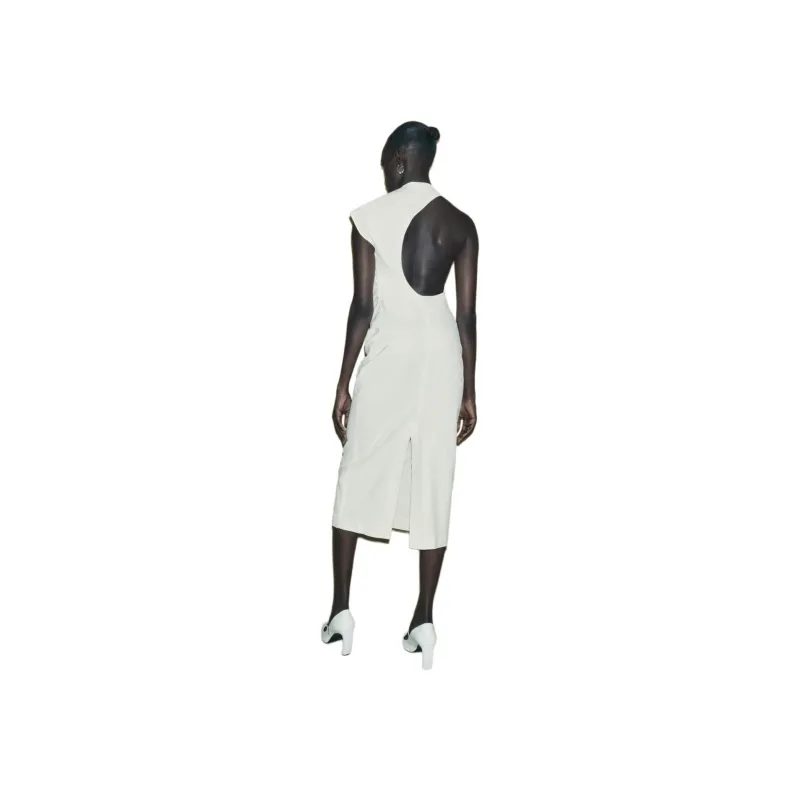 ZARA Sleeveless Dress Women's White-1