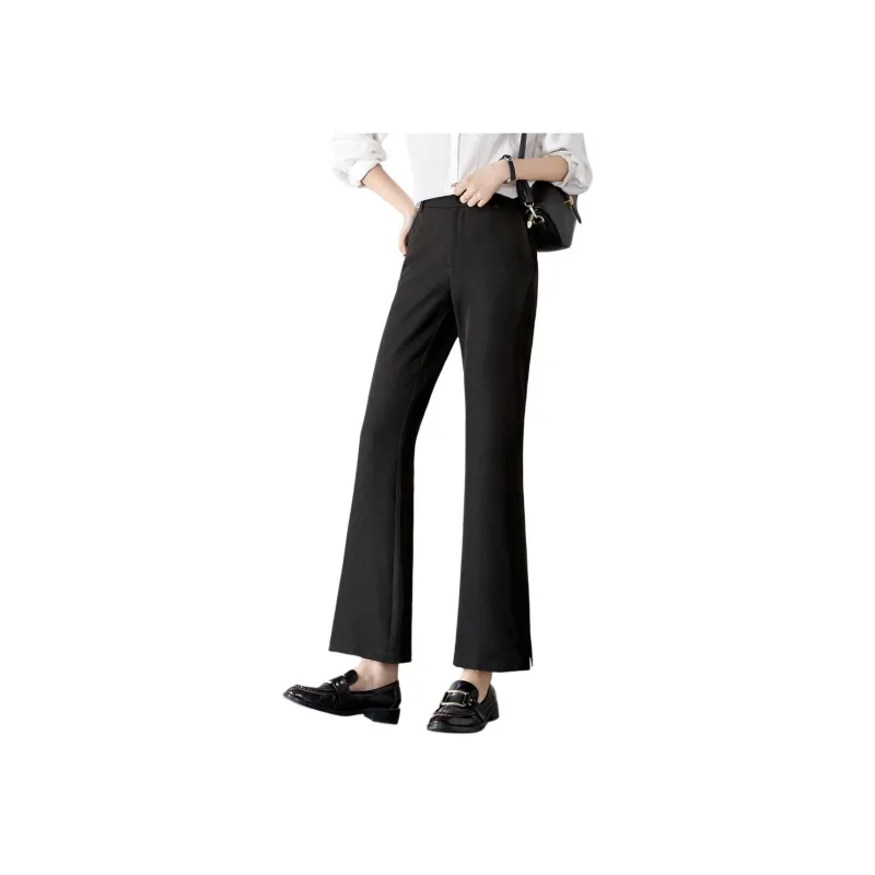 Mo Han Yi Mei Casual Pants Women's Black-0