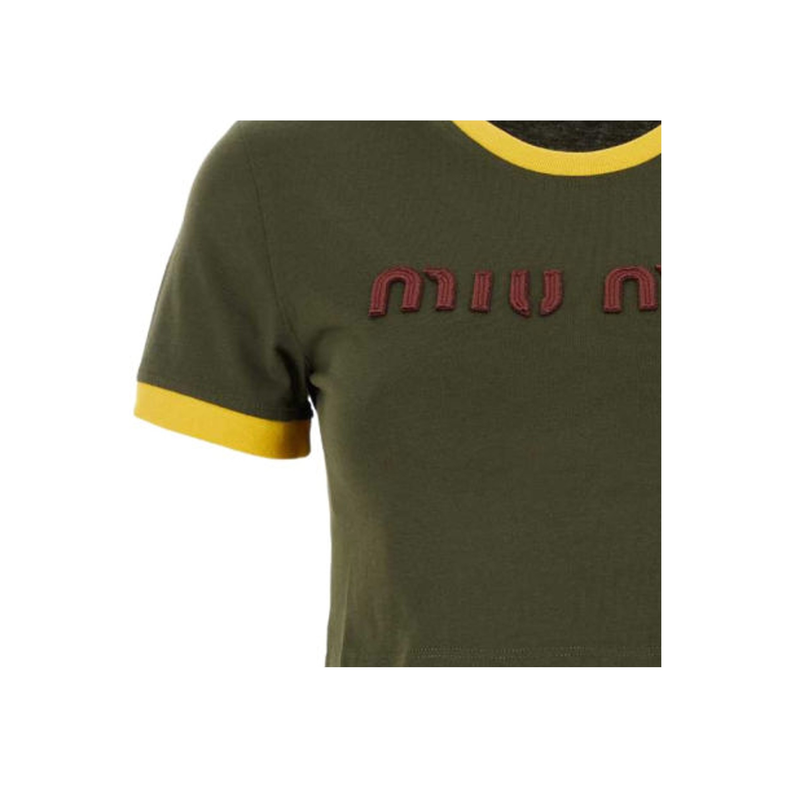 MIU MIU SS24 Regular T Shirt Women's Green - POIZON