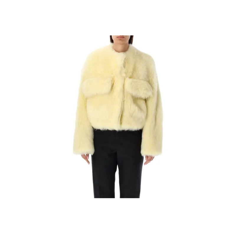 Bottega Veneta Fluffy Cropped Jacket-2