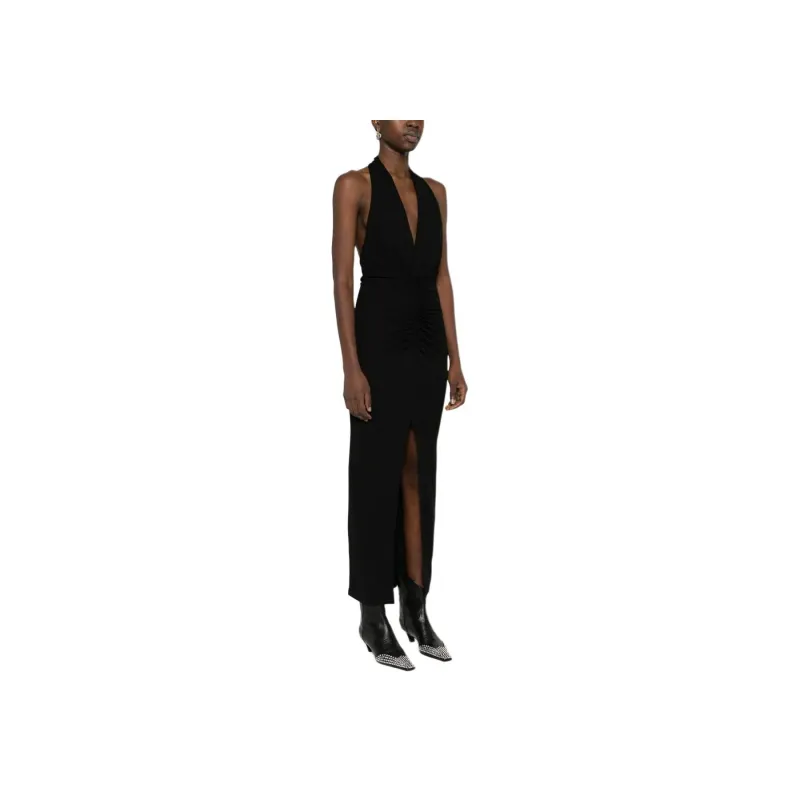 IRO NIGHT Rubin V-Neck Backless Dress-3