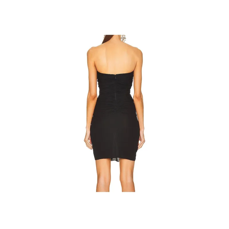 SAINT LAURENT Cut Out Sleeveless Mini Dress-2