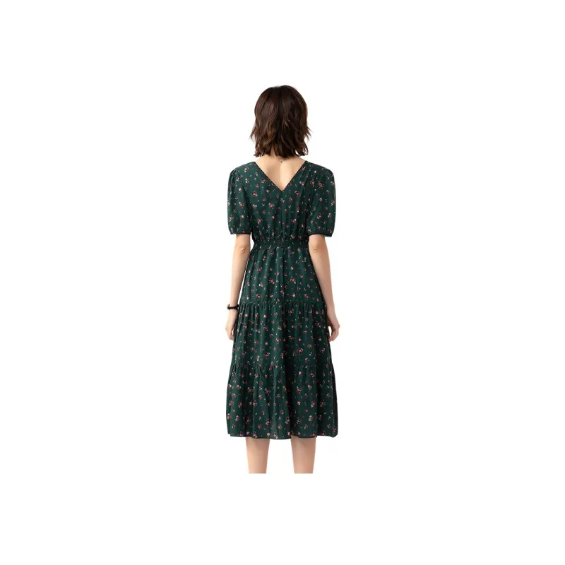 H YXIANG Short Sleeved Dresses Women's-7