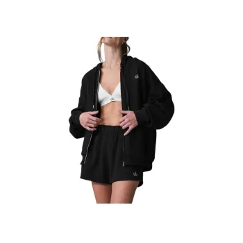 Alo Yoga Accolade Full Zip Hoodie Sweatshirt Women's