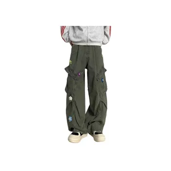HKRXEC Cargo Pants Men Green