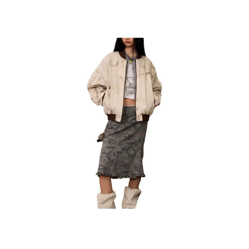 GOOD BAI GOODEES Series Jackets Unisex Sand-5