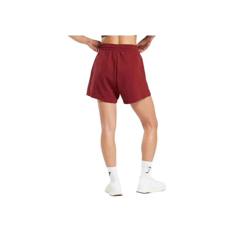 GYMSHARK TRAINING FLEECE SHORTS Casual Shorts Women's Five-Spice Red-1