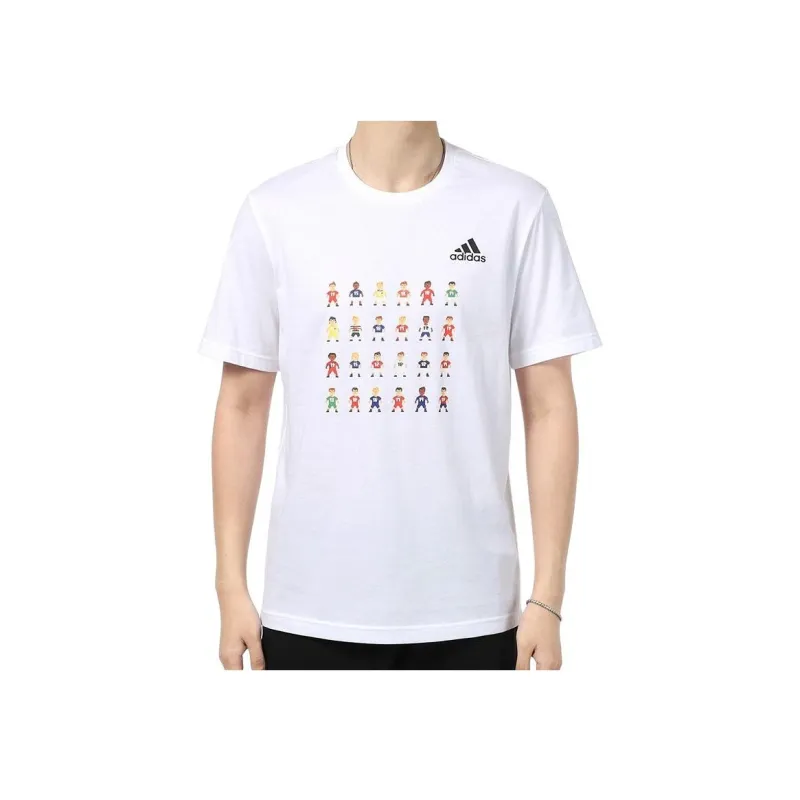 Adidas T Shirts Men White-2