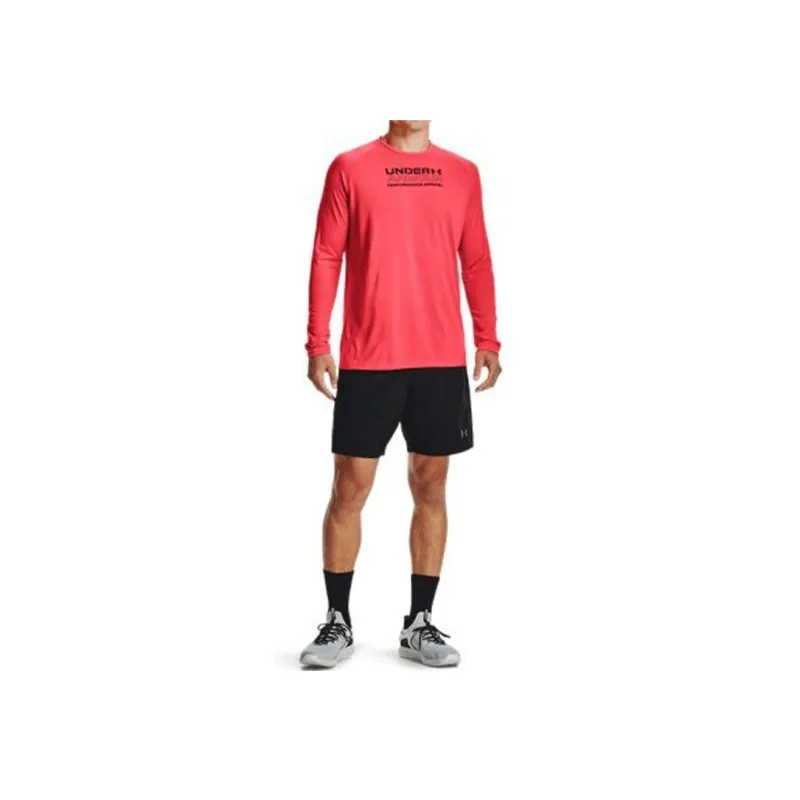 Under Armour Straight Long Sleeved T Shirt Men's Red-2