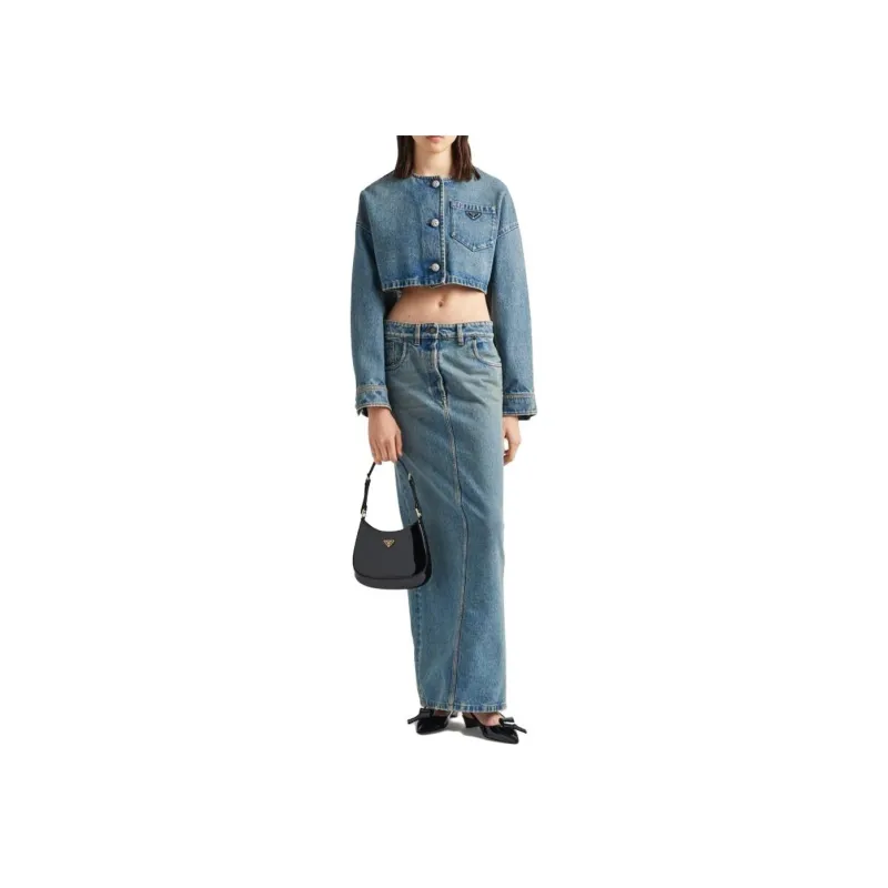 PRADA FW23 Denim Jacket Women's Blue-2