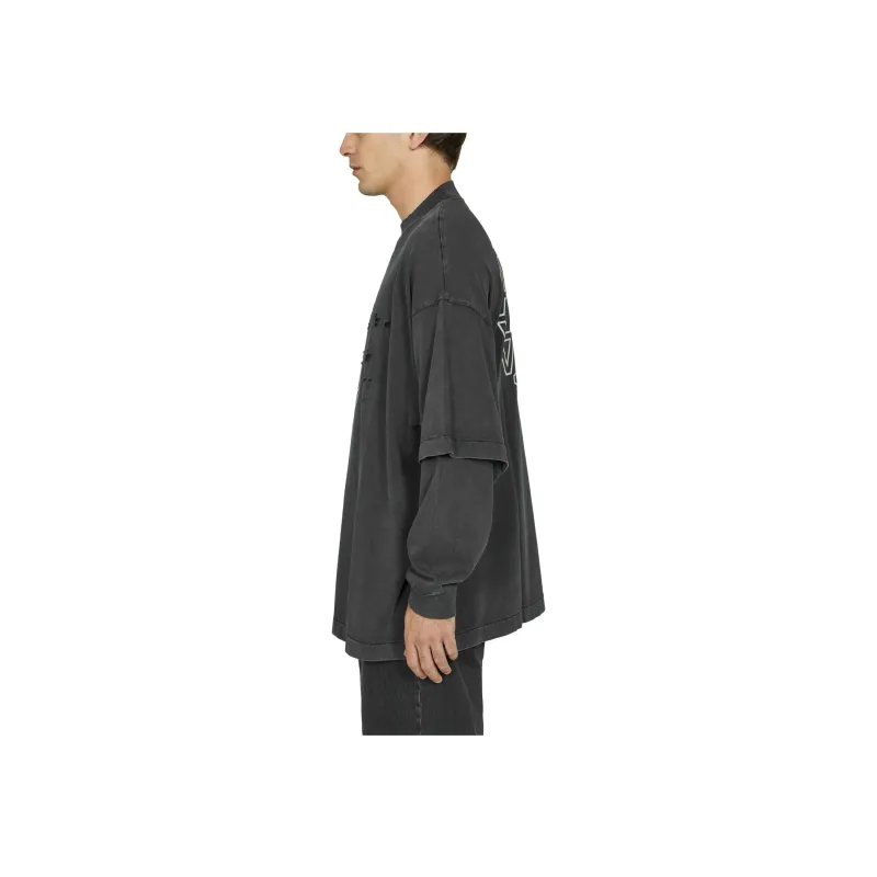 1017 ALYX 9SM Logo print Ripped Layered Sweatshirt-3